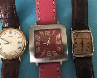 Item 206:  Seiko Watch: $24                                                                                 Item 207:  Tokyo Watch:  $15                                                                              Item 208:  Imperio Armani Watch AR 0204: $40