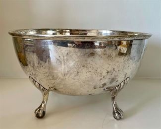 Item 34:  Antique McCauliffe and Hadley Sterling Silver Footed Bowl - 11" x 6": $745