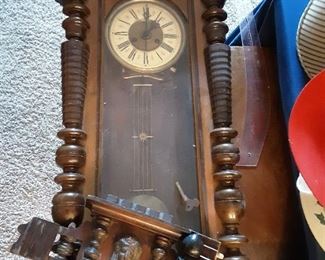 Complete Antique Wall Clock 