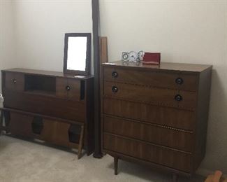 Mid Century Stanley chest & bed