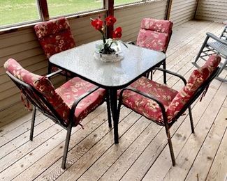 Patio table and chairs