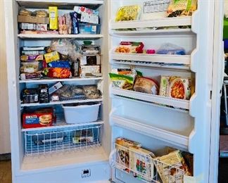 Upright freezer chest