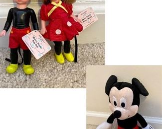 Vintage Mickey and Minnie Mouse