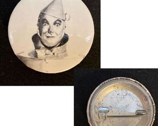 Vintage tin man button