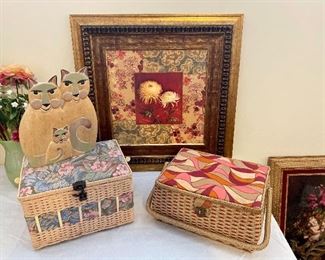 Vintage sewing boxes