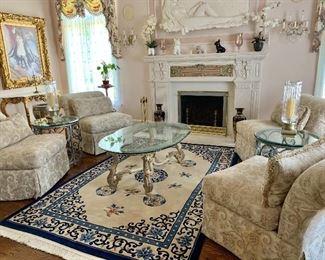 Room view (Rug is SOLD: 118"L; 72"W)