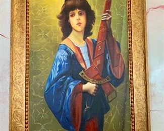 $425 - Boy with sword giclee - 44" H x 32" W.