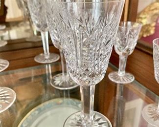$20 each - 12 large Waterford cordials #1 (5" H, 2.25" diam)