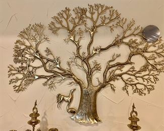 $350 - Vintage Bijan Bahar wall sculpture - 29"H; 41"W