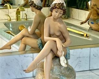 $450  "Daydreamer" Lladro nude #8  - 18.5" H, 8" W, 13" D.