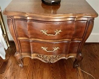 $250 each - French provincial bedside chest #1 - 2 available. 25.5" H, 26" W, 17.5" D. 