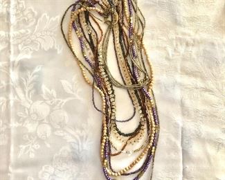 $22 Multi strand Chico's beaded necklace.  36"L