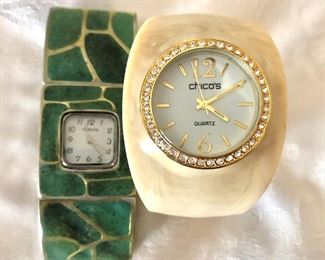 $12 each Chico's watches AS IS need batteries  Watch on right SOLD 