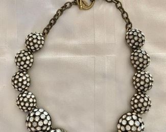 $20 Round beaded graduated necklace Chico's never worn (with tag).  16"L 
