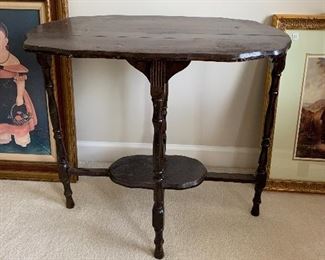 CH	#18	Antique radio table/side table 30"x19"x27". As is-top.	 $30.00 		