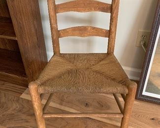 	#30	Antique chair with woven seat	 $25.00 		