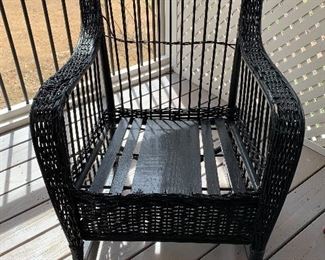 	#46	Blacker wicker rocking chair 	 $40.00 		