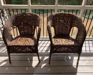			CH	#49	Brown wicker side chair 2@$30 each			