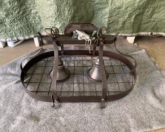 CH	#71	Hanging lighted pot rack 31"x19"	 $40.00 		