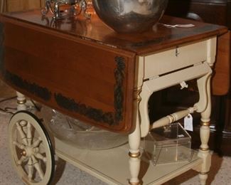 ETHAN ALLEN SERVING CART