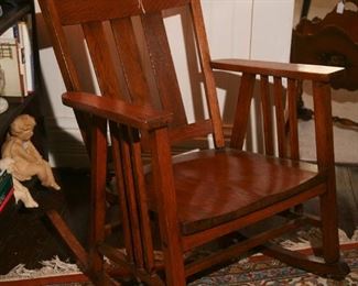 VINTAGE OAK ROCKER