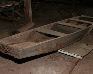 15' "POND BOAT"  BUILT IN 1940 FROM CYPRESS TREES ON OWNERS  PROPERTY