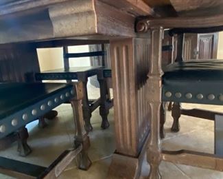 Leg detail on chairs