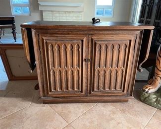Bar Cabinet (sides extend out).