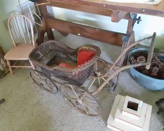 nice old doll buggy