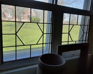 matching leaded glass windows, nice