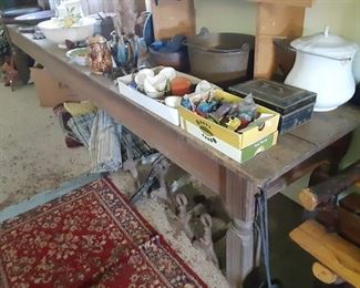 great old harvest table.