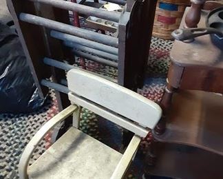 wringer washer stand.  one of dozens of unusual old chairs