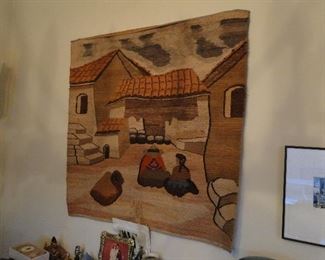 Mexican Carpet Wall Hanging $100