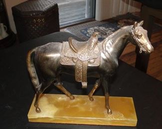Old Bronze Horse on marble base $75 Kado Co. USA