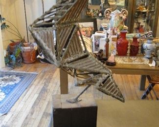 Abstract Crane Bird Sculpture $250
