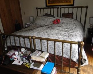 Pair of Brass Twin head and footboards $75 each set