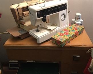 Sewing machines with accessories 