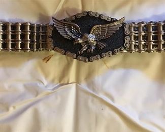 Harley Davidson belt—close up buckle 