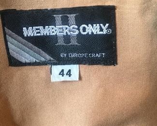 ha... Members Only Jacket