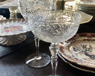 Elegant antique glassware 