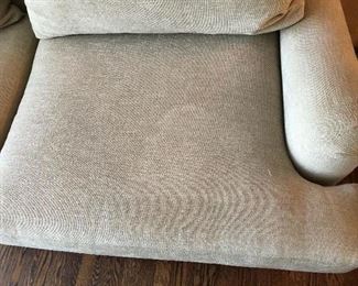 Slight stain on right cushion