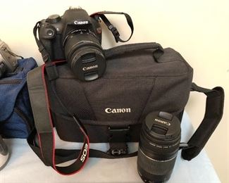 Canon EOS Rebel camera, extra lens and case....