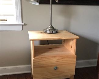 Nightstand and table lamp