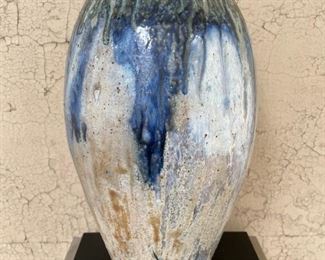 Large vase by Belgian ceramicist Guerin, [Grès d'Arte] 