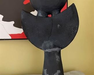 1980s Modernist Ceramic Sculpture by William E. Rodler