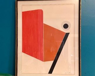 Jacqueline DeBulter abstract, framed