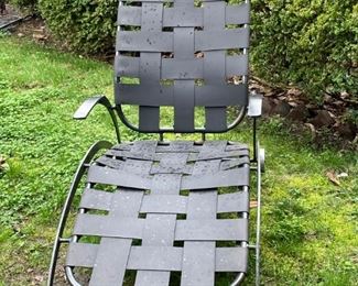 Tom Chenoweth chaise, rubber, steel and aluminum