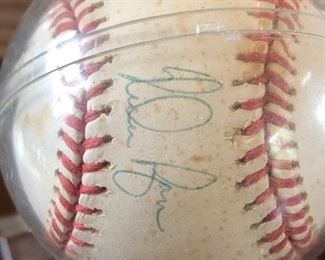 Nolan Ryan Texas Rangers signed autographed baseball