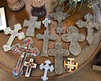 Variety of decorative crosses