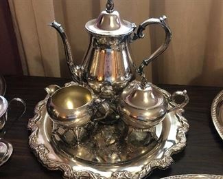 Silver tea service 